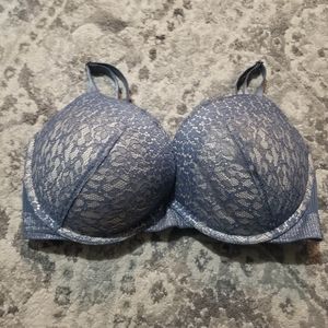 💘 Victoria's Secret Blue Lace Push Up Bra